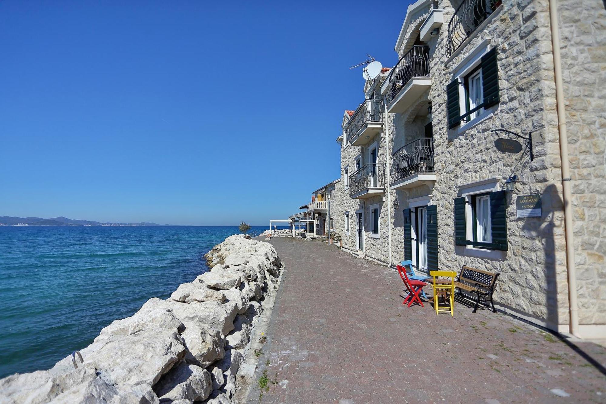 Apartments Nina Bibinje Bagian luar foto